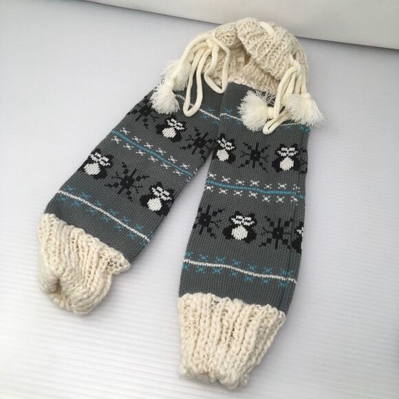 American Rag Knit Owl Leg Warmers (F3) - Picture 1 of 4